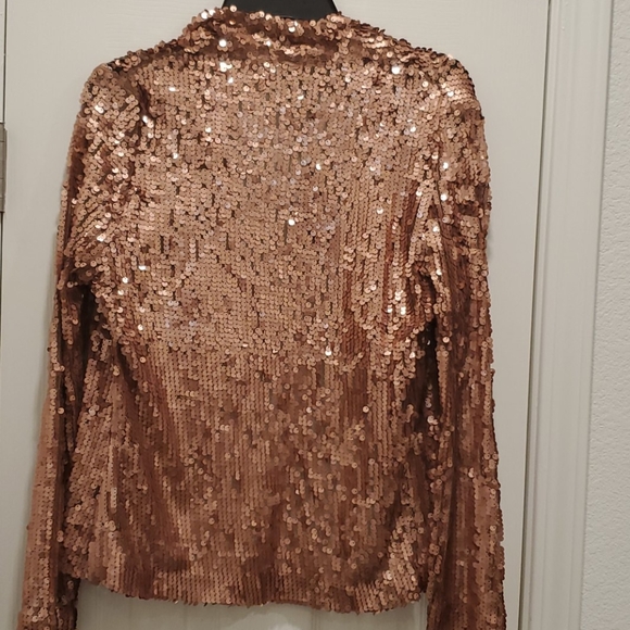 NWT Gold sequined jacket - Picture 5 of 7